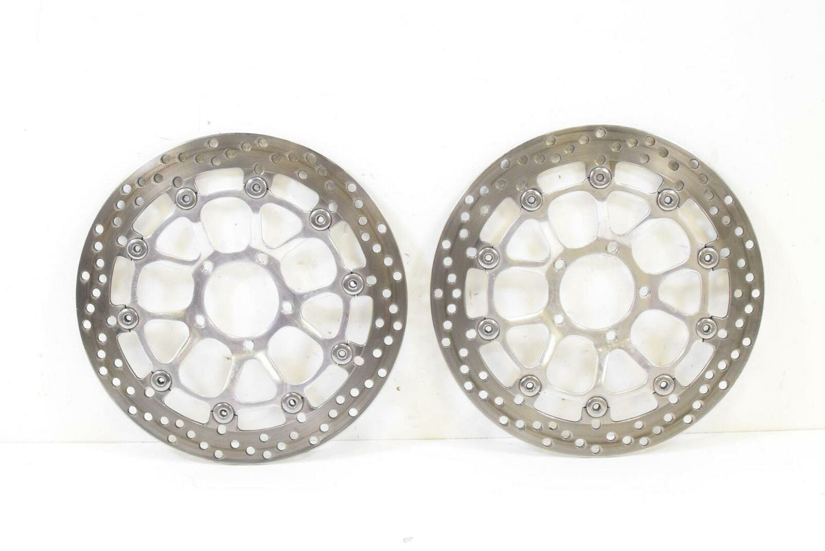 2008 Ducati 848 Front Polished Brake Disc Rotor Set 49240851A {{ shop.shopifyCountryName }} - Mototech271