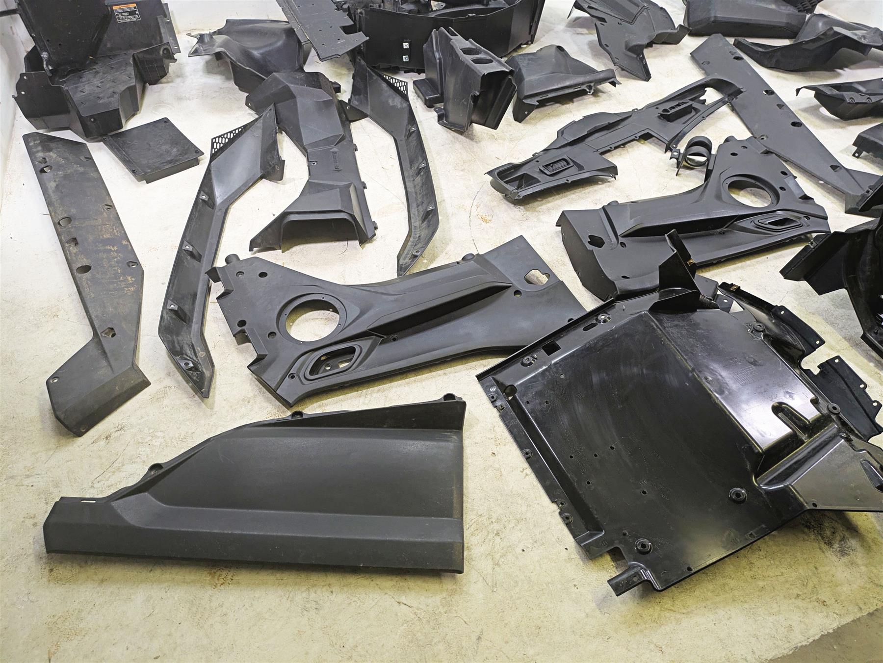 2023 Kawasaki Teryx KRX KRF 1000 C Black Molded Interior Fairing Cover Set {{ shop.shopifyCountryName }} - Mototech271