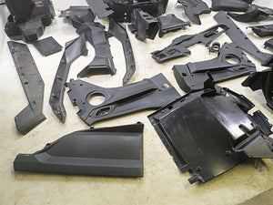 2023 Kawasaki Teryx KRX KRF 1000 C Black Molded Interior Fairing Cover Set