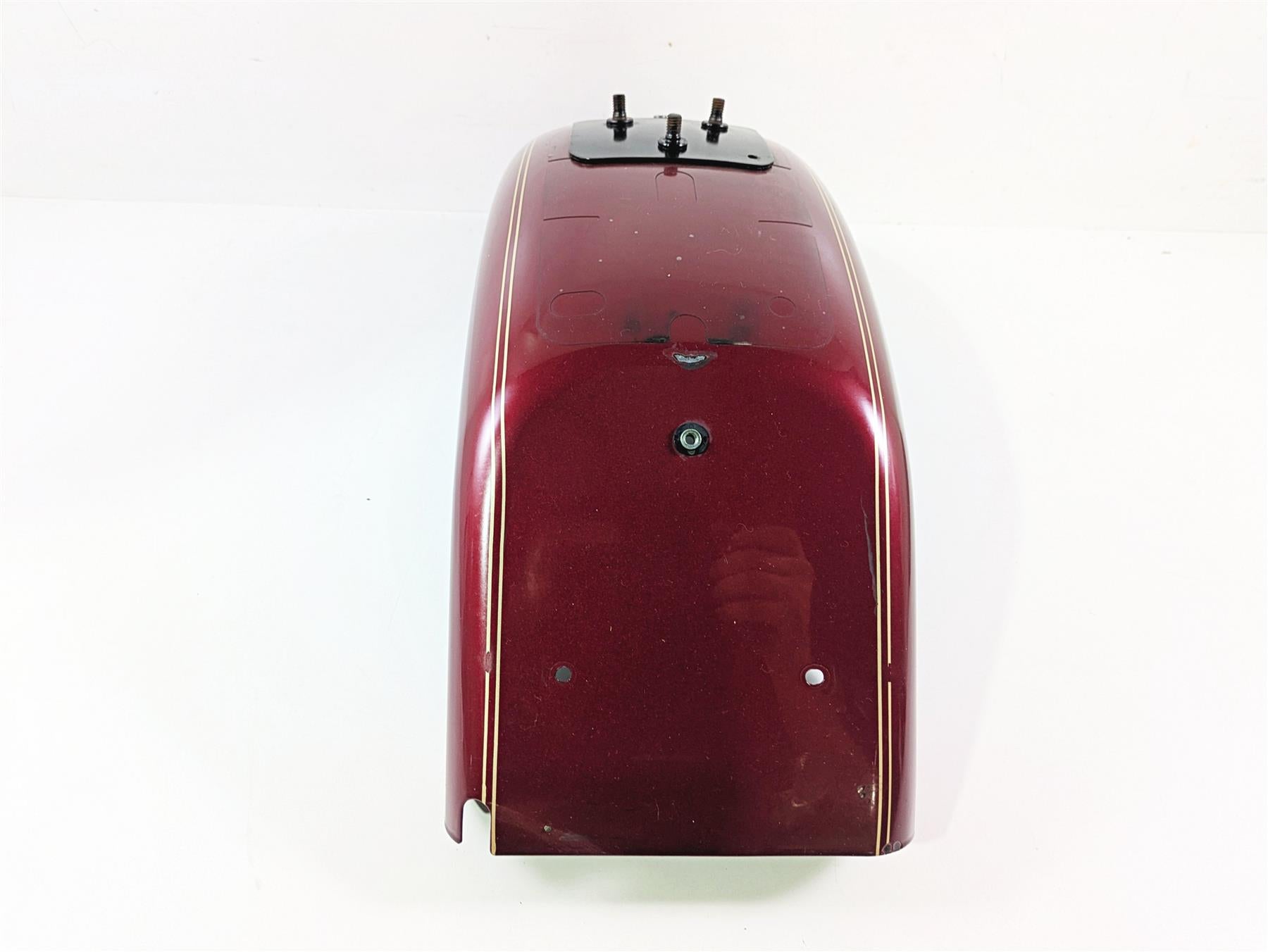 2004 Harley Softail FXSTDI Deuce Rear Fender Lava Red Sunglo & Stripe 59759-00 {{ shop.shopifyCountryName }} - Mototech271