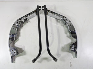 2017 Harley Touring FLTRXS Road Glide L+R Chrome Saddlebag Holder Mount 90200499 | Mototech271