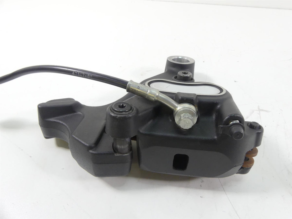 2009 Harley FXDF Dyna Fat Bob Rear Brake Caliper + Mount & Line 40908-08 {{ shop.shopifyCountryName }} - Mototech271