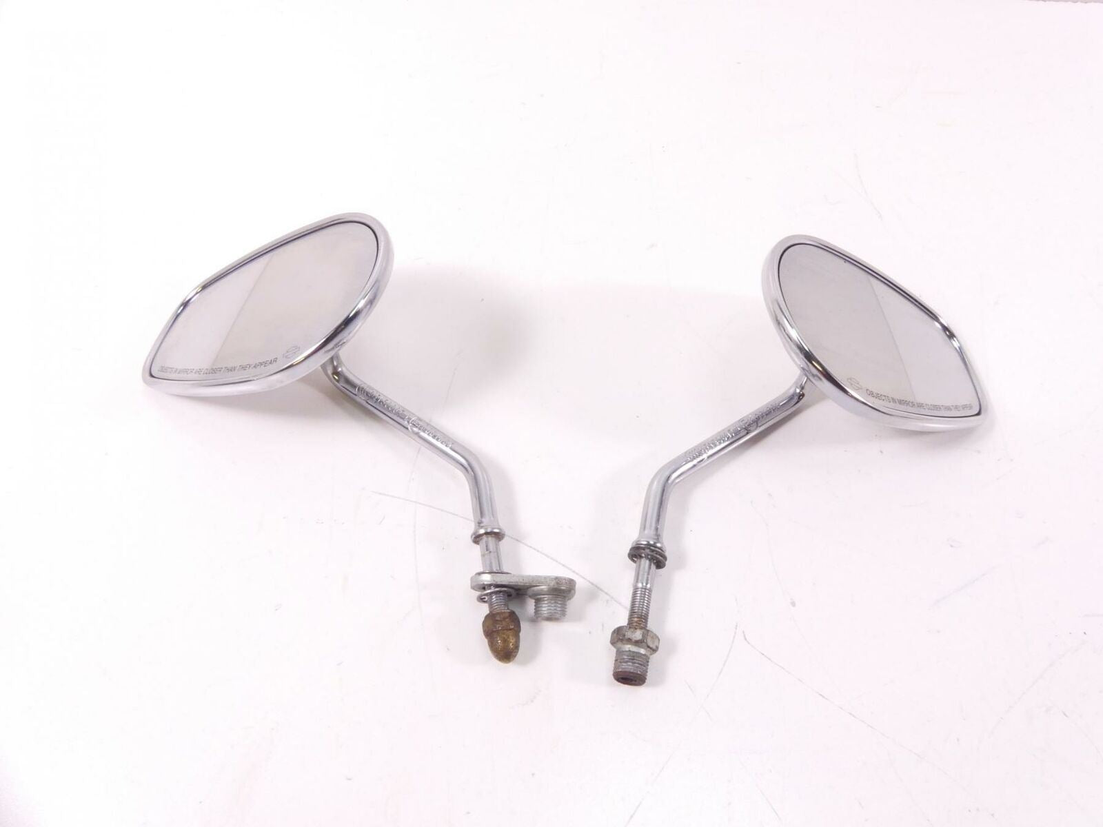 2009 Harley FXDC Dyna Super Glide Rear View Mirror Set Chrome 91840-03B 91845-03 {{ shop.shopifyCountryName }} - Mototech271