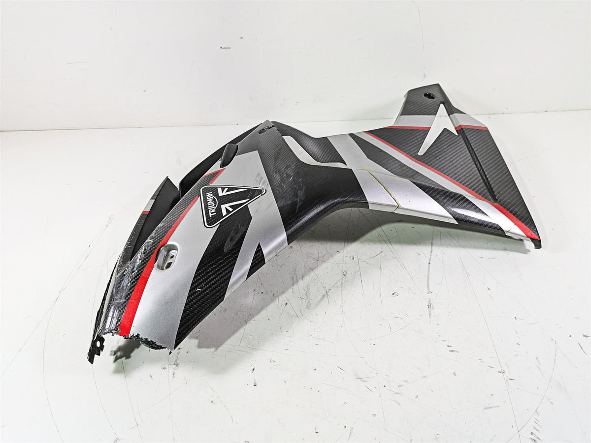 2020 Triumph Daytona 765 Moto2 Left Side Carbon Cover Fairing -Broken T2309797 {{ shop.shopifyCountryName }} - Mototech271
