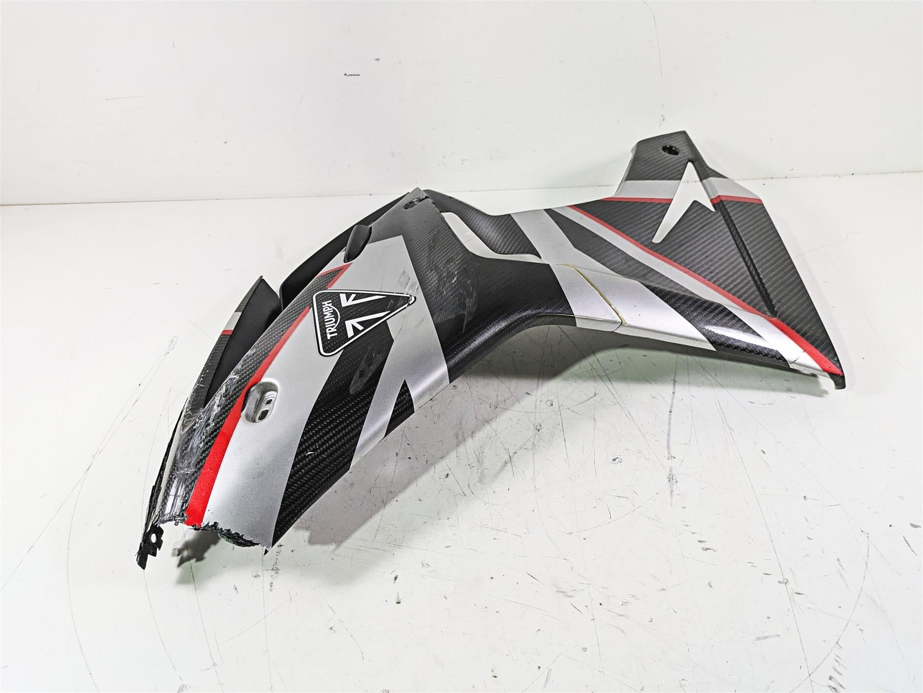 2020 Triumph Daytona 765 Moto2 Left Side Carbon Cover Fairing -Broken T2309797 {{ shop.shopifyCountryName }} - Mototech271