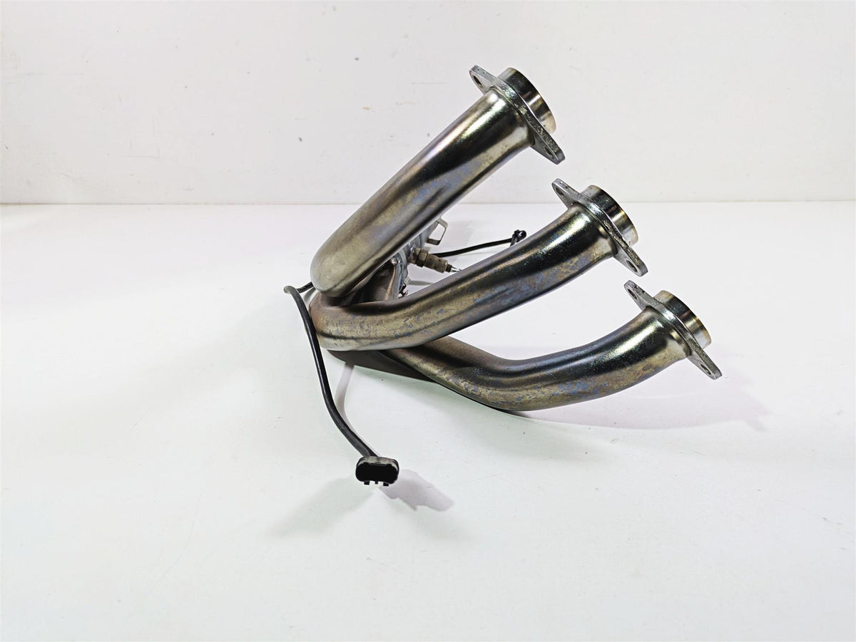 2014 BMW K1600 GTL K48 Left Exhaust Header Manifold + Heat Shield 18518546714 {{ shop.shopifyCountryName }} - Mototech271