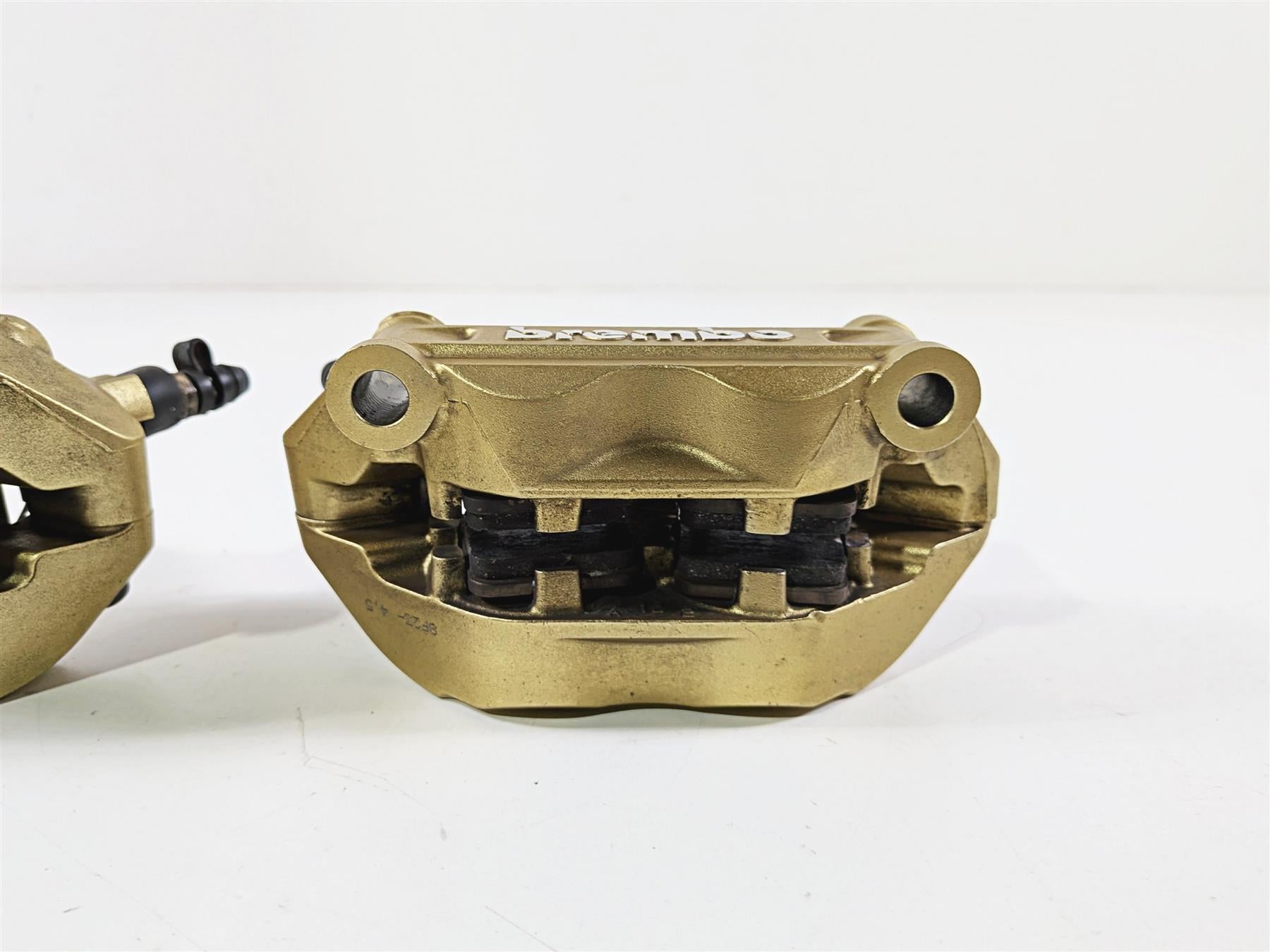 2007 Mv Agusta F4 1000R 312 Brembo 100mm Gold Front Brake Caliper Set 8000A6415-Mototech271