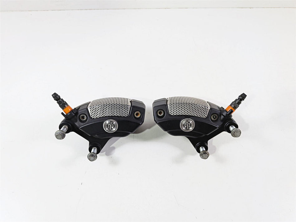 2014 Harley Touring FLHTK Electra Glide Front Brake Caliper Set 43027-08