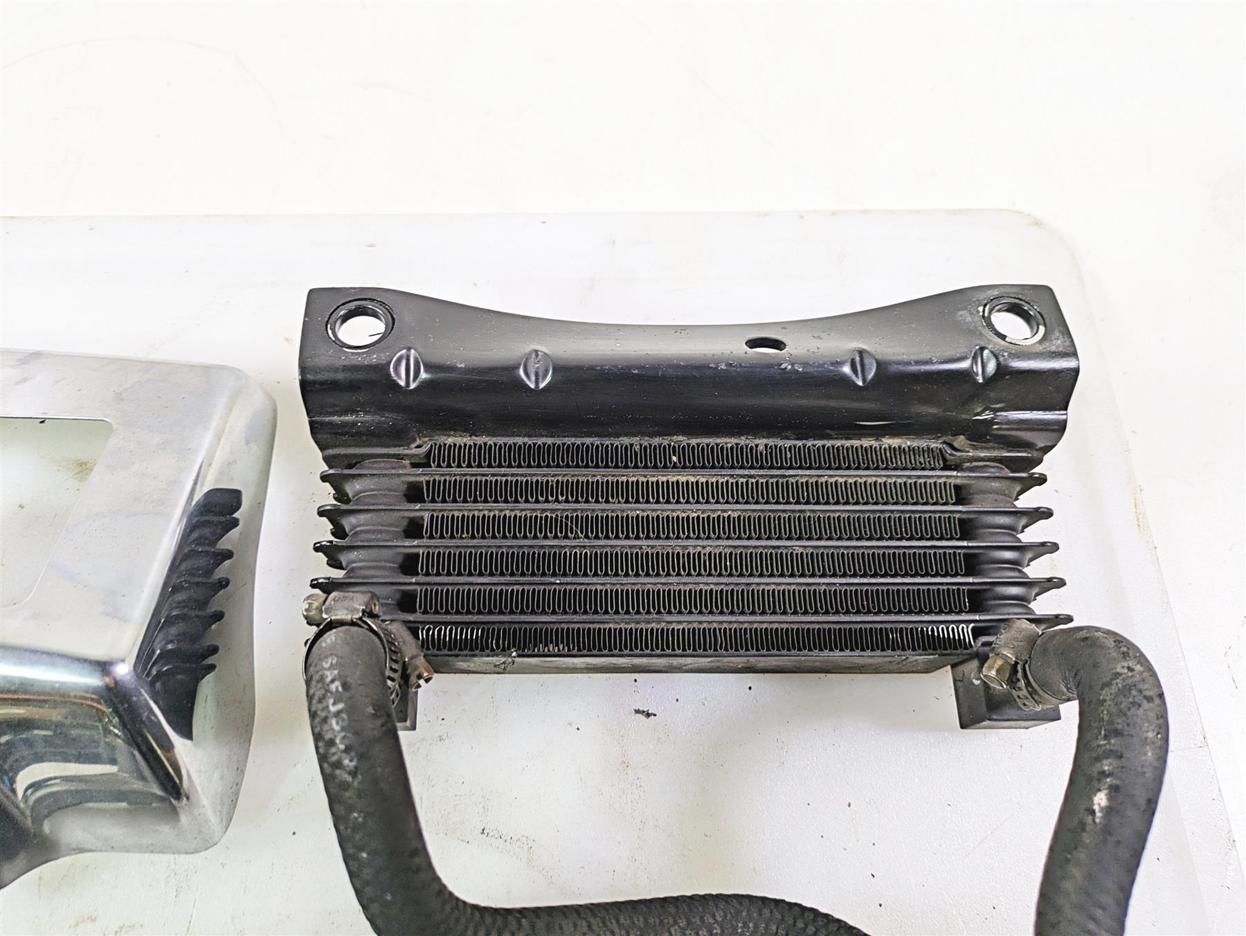 2011 Harley Touring FLHTCUSE CVO E-Glide Oil Cooler Flange Cover Lines 63083-11A {{ shop.shopifyCountryName }} - Mototech271