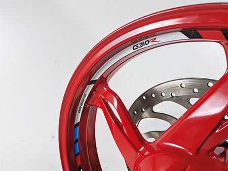 2023 BMW G310R K03 Red Front Wheel Rim 17.3 READ 36311542859 {{ shop.shopifyCountryName }} - Mototech271