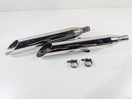 2007 Yamaha XVS1100 V-Star Custom Cobra Slash Cut Muffler Exhaust Set 2173SC {{ shop.shopifyCountryName }} - Mototech271