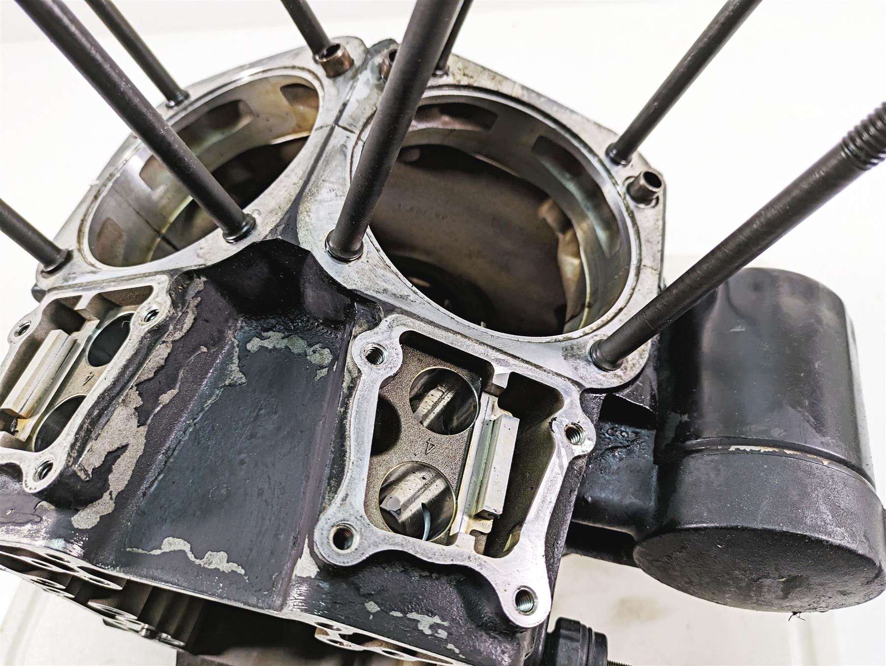 2009 Harley FXDC Dyna Super Glide Custom Crankcase Crank Case Set 24649-06 {{ shop.shopifyCountryName }} - Mototech271