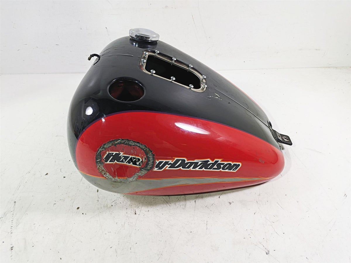 2005 Harley Softail FLSTFSE CVO Fat Boy Fuel Tank Electric Cherry -Dent 62208-05 {{ shop.shopifyCountryName }} - Mototech271