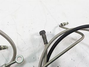 2014 Moto Guzzi California 1400 T Abs Front Brake Line Hose Set 887583 887582 | Mototech271