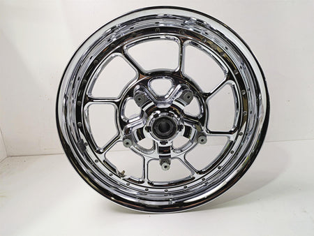 2007 Harley Touring FLHRSE CVO Road King Front Rear Chrome Wheel Set 44612-07 {{ shop.shopifyCountryName }} - Mototech271