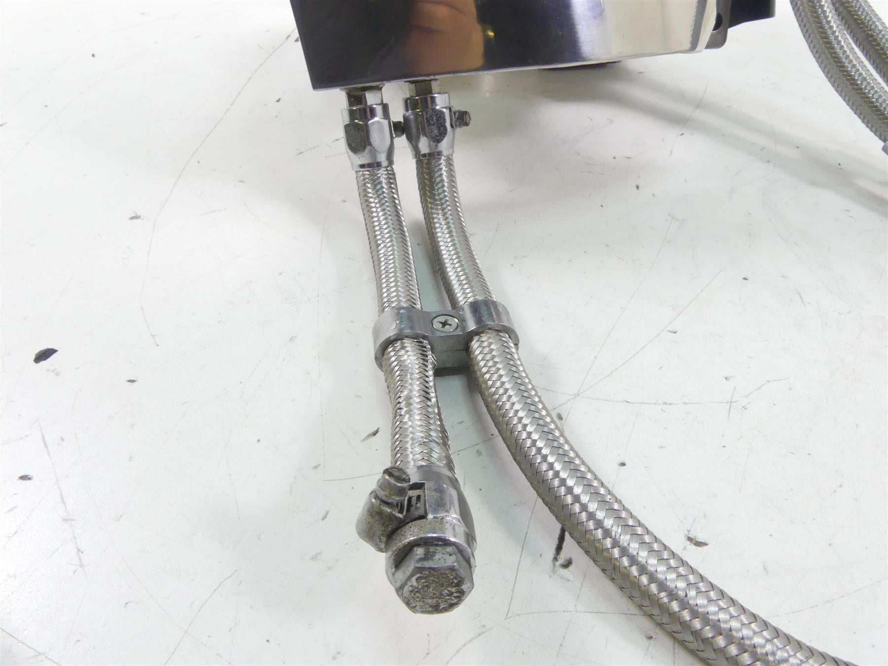2001 Indian Centennial Scout Polished Stainless Steal Oil Tank & Lines 29-925 {{ shop.shopifyCountryName }} - Mototech271