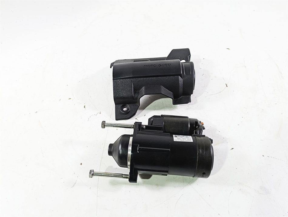 2016 Moto Guzzi Stelvio 1200 8V NTX Engine Starter Motor & Cover GU05730730 {{ shop.shopifyCountryName }} - Mototech271