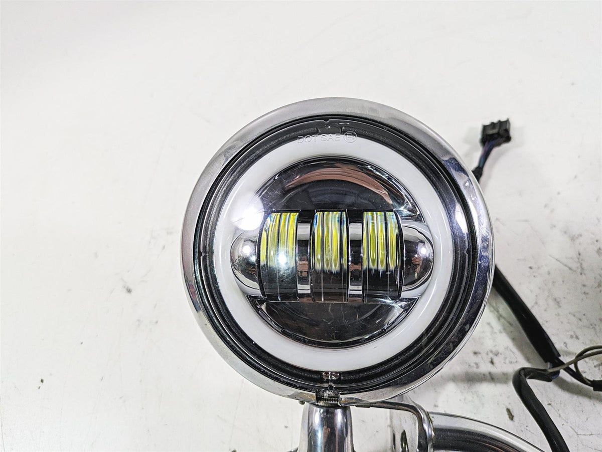 2002 Harley FLSTC Softail Heritage Front Spot Led Light & Blinker Set 58082-02A {{ shop.shopifyCountryName }} - Mototech271
