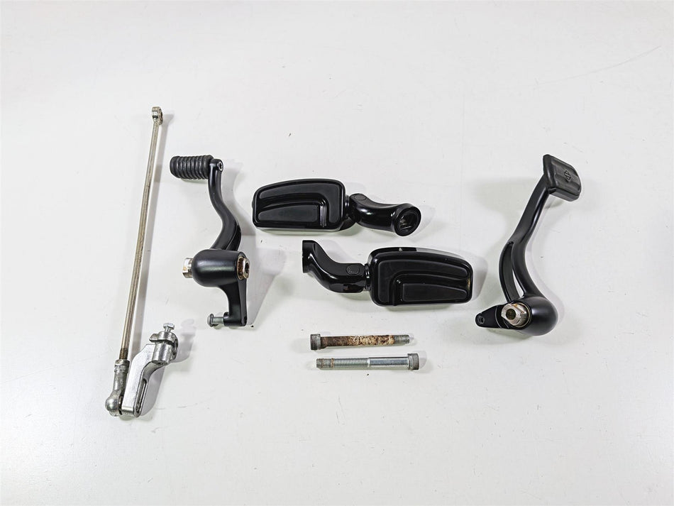2012 Harley VRSCF Muscle V-Rod Front Black Airflow Foot Peg Rest Set 50500717-Mototech271