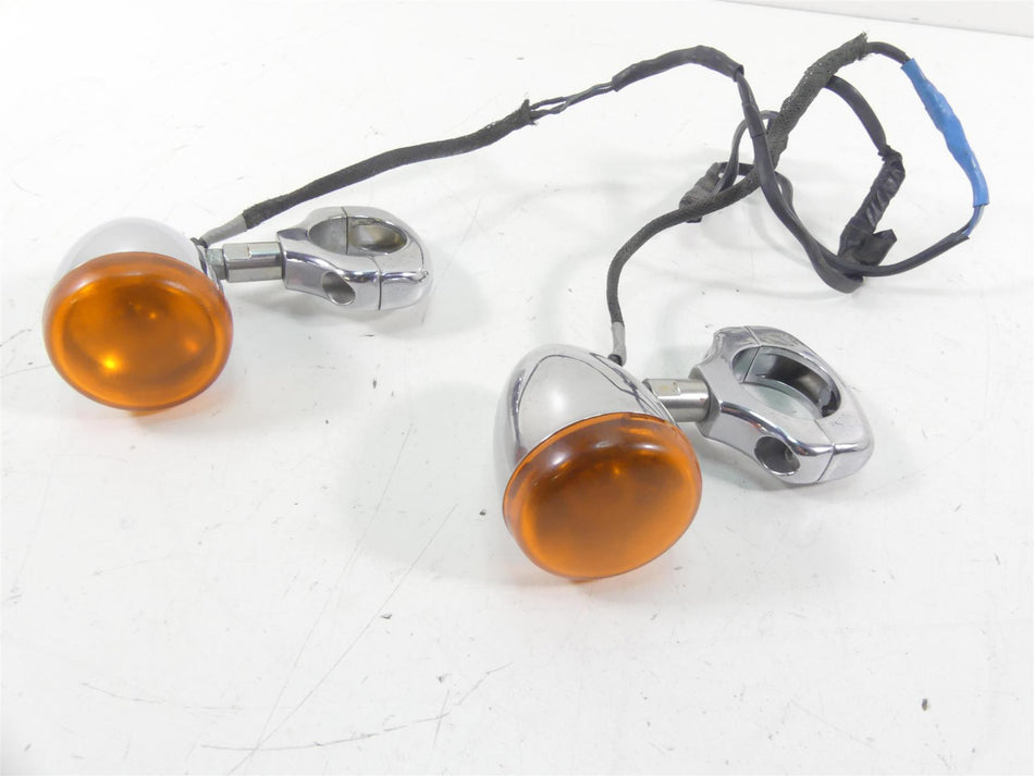 2002 Harley Softail FXSTDI Deuce Front Blinker Turn Signal Set 68972-00 {{ shop.shopifyCountryName }} - Mototech271