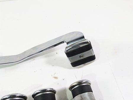 2003 Harley Softail FXSTDI Deuce 100th Brake Pedal & Footpeg Foot Peg Rest Set {{ shop.shopifyCountryName }} - Mototech271