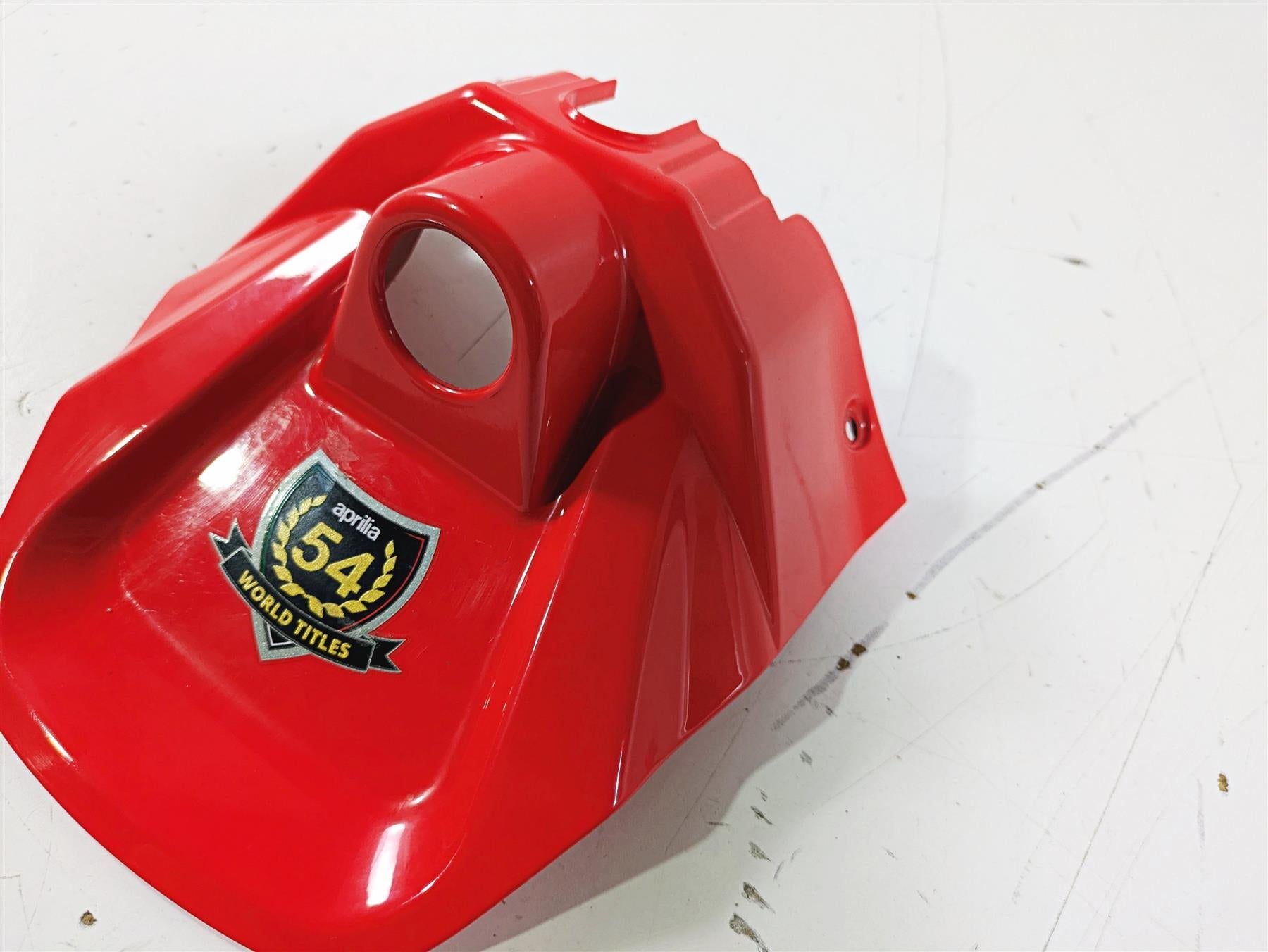 2021 Aprilia RS660 Upper Tank Red Ignition Switch Cover Fairing 2B006630 {{ shop.shopifyCountryName }} - Mototech271