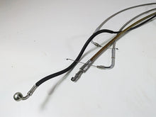 Load image into Gallery viewer, 2009 Harley FLSTSB Cross Bones Extended Brake Line Throttle Cable Set 15&quot; | Mototech271
