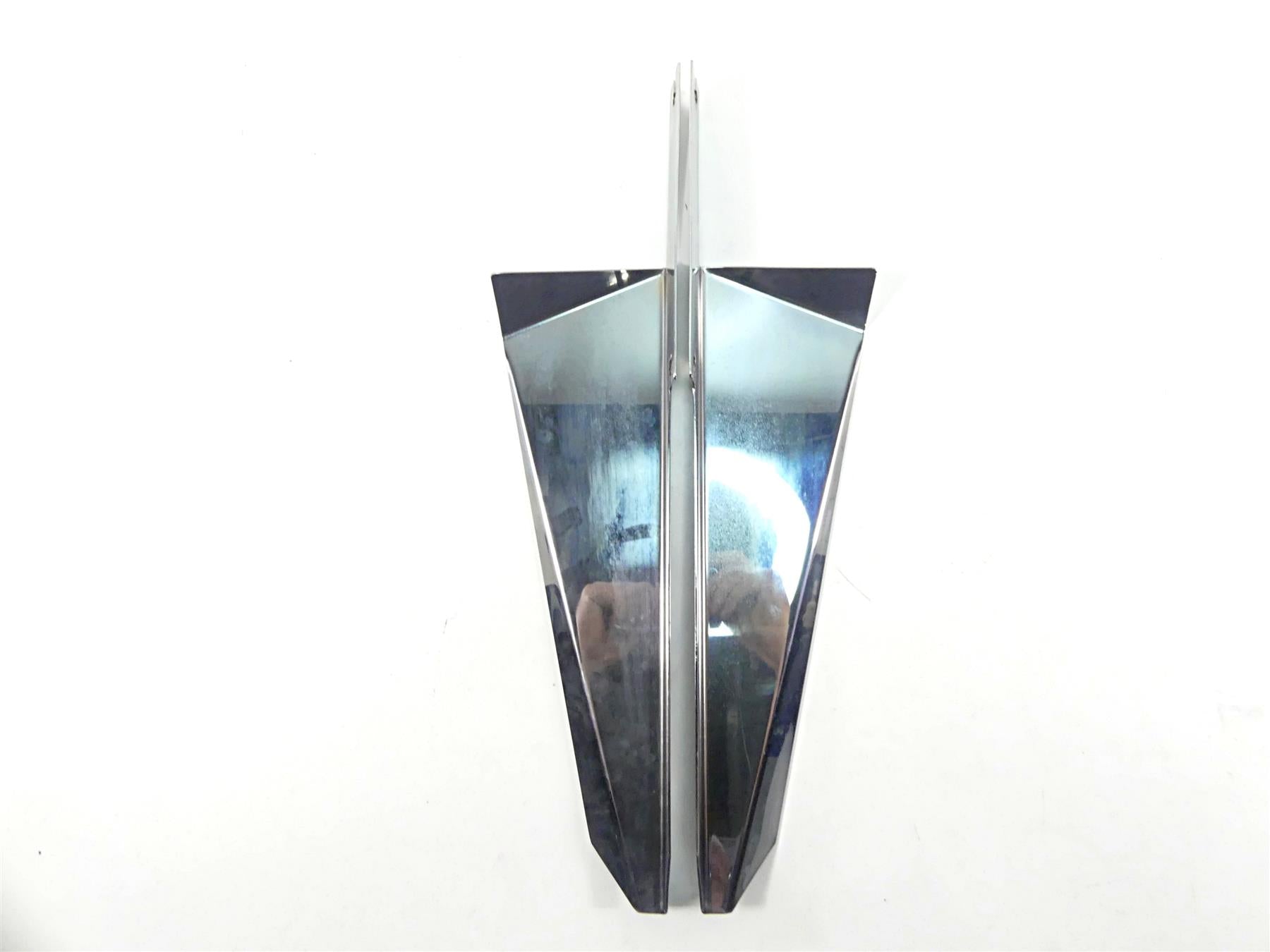 2003 Harley Touring FLHTCI E-Glide 100TH Chrome Fork Wind Deflectors 28-111 {{ shop.shopifyCountryName }} - Mototech271