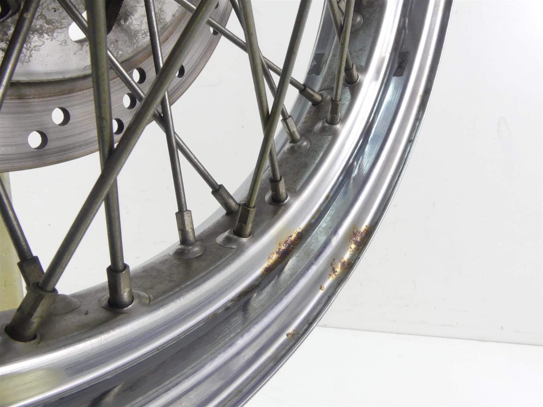 2003 Honda VTX1300 S Straight Spoke Front Wheel Rim 17x3 44650-MEA-671 {{ shop.shopifyCountryName }} - Mototech271