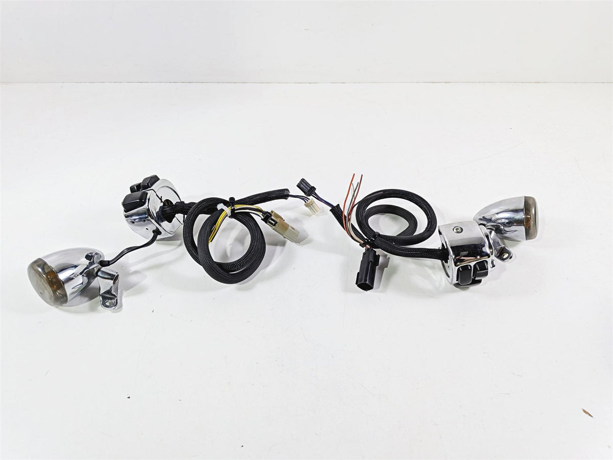 2008 Harley FXDSE CVO Dyna Left & Right Chrome Hand Control Switch 71682-06A-Mototech271