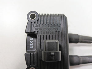 2005 Harley Dyna FXDL Low Rider Ignition Coil Wire Plug + Cover Set 31655-99