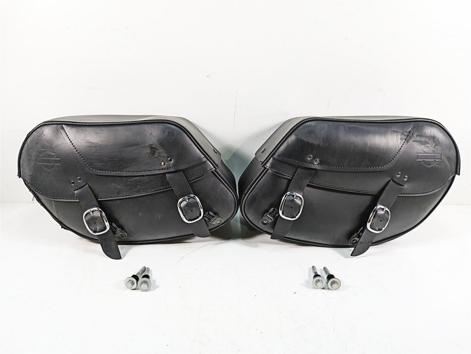 2009 Harley Dyna FXDFSE CVO Fat Bob Saddlebag Saddle Bags Set 9036906D {{ shop.shopifyCountryName }} - Mototech271