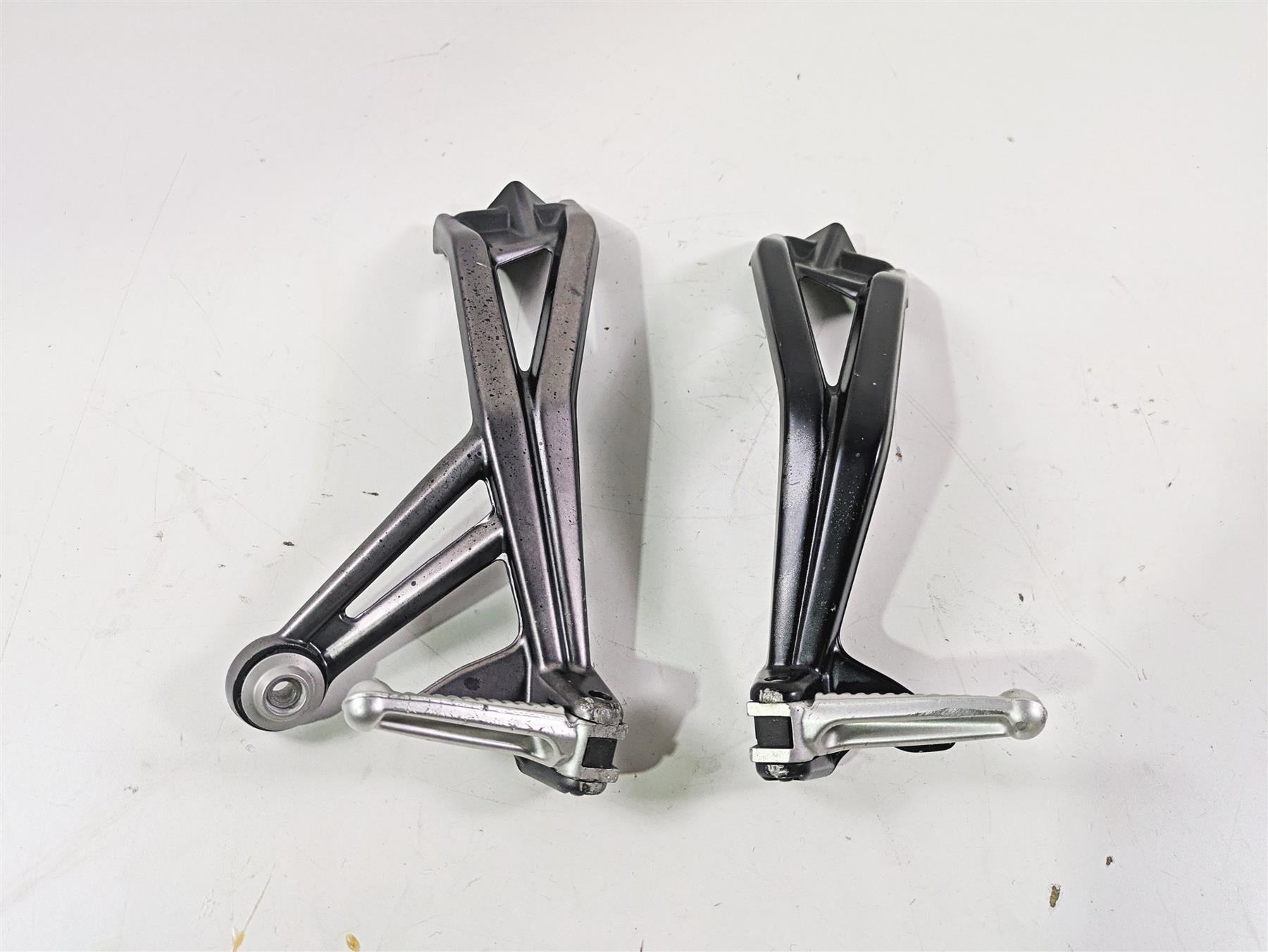 2012 Ducati Streetfighter 848 Rear Passenger Footpeg Set 82411561A 82411571A