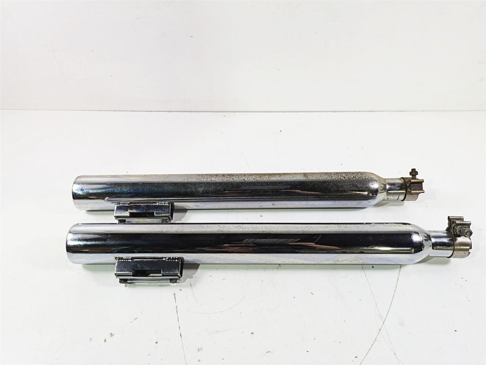 2008 Harley Touring FLHTP Electra Glide Straight Slip On Exhaust Muffler 3" Set {{ shop.shopifyCountryName }} - Mototech271