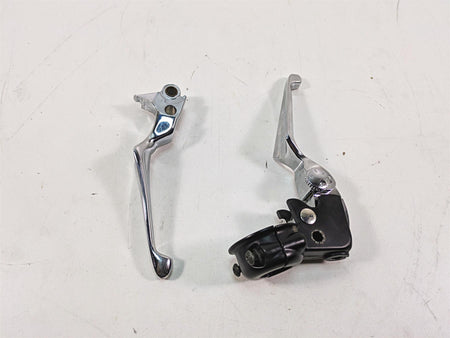 2012 Harley FLD Dyna Switchback Chrome Clutch & Brake Lever + Perch Set 38608-96 {{ shop.shopifyCountryName }} - Mototech271
