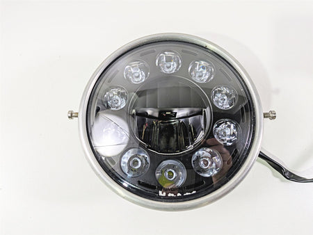 2016 Zero Motorcycles S 9.8 7 Inch Round 11 Diode Chrome Crystal High Power LED Headlight 29-160614 {{ shop.shopifyCountryName }} - Mototech271