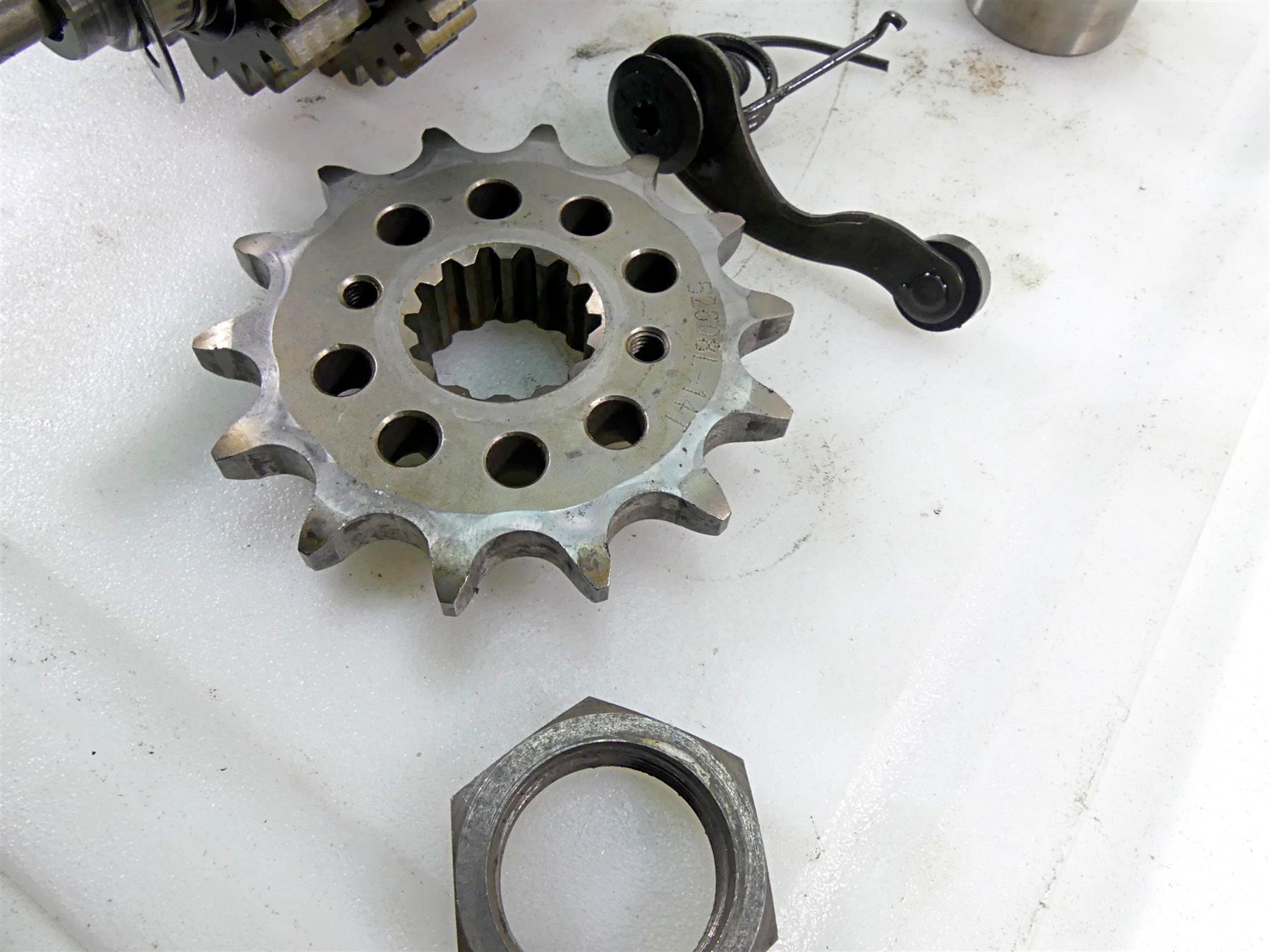 2012 Ducati Monster 1100 EVO Transmission Gears Shift Drum Fork Set 15020722A {{ shop.shopifyCountryName }} - Mototech271