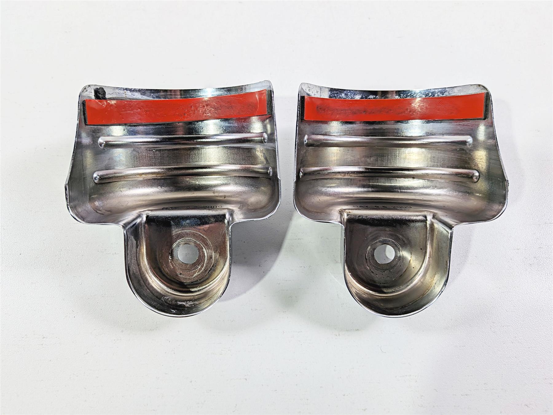 2003 Honda V-Twin VTX1800 C Kuryakyn Chrome Rear Shock Top Covers 8261 {{ shop.shopifyCountryName }} - Mototech271