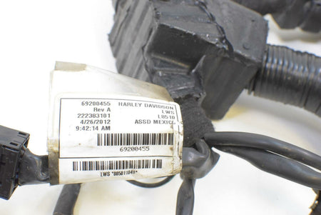 2012 Harley FXDC Dyna Super Glide Non ABS Main Wiring Harness Loom 71072-12A {{ shop.shopifyCountryName }} - Mototech271