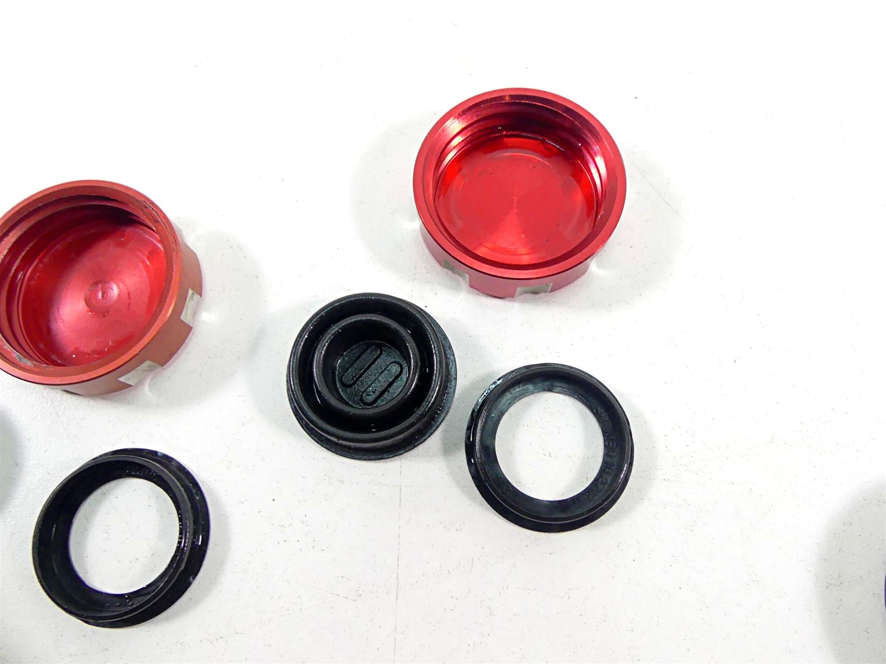 2012 Ducati Monster 1100 EVO Crazy Sports Red Clutch Brake Master Reservoir Lid {{ shop.shopifyCountryName }} - Mototech271