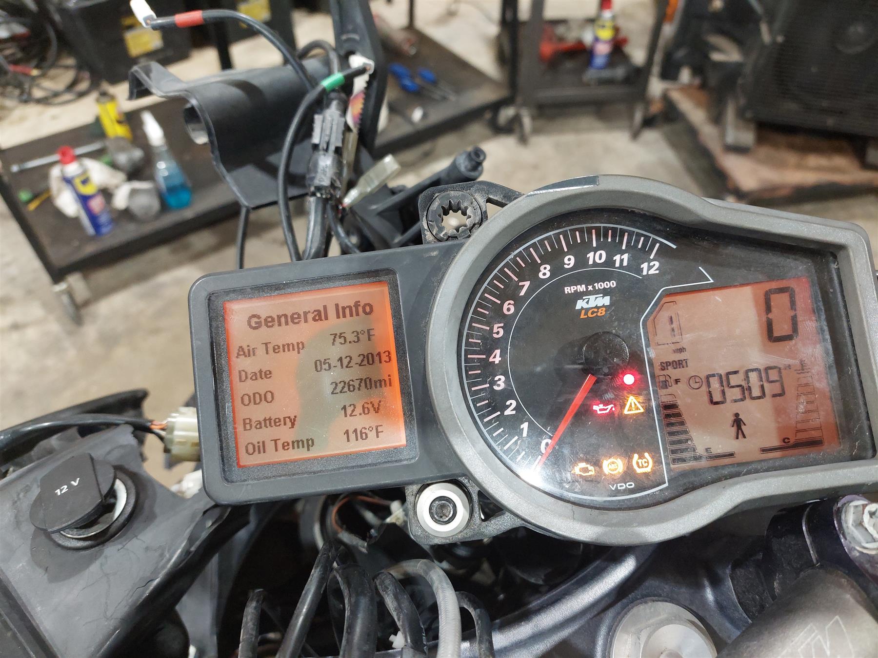 2015 KTM 1290 Adventure Speedometer Gauge Instrument 22K 60414069000 {{ shop.shopifyCountryName }} - Mototech271