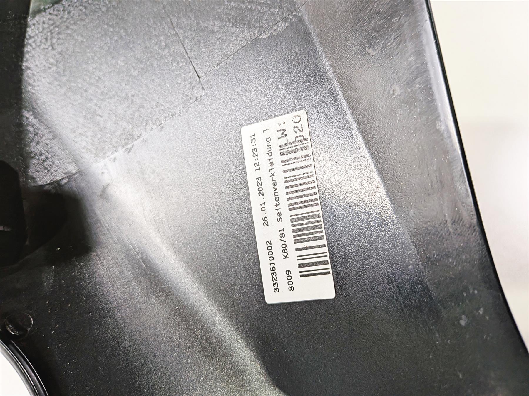 2023 BMW F850GS K81 Upper Left Triple Black Side Tank Fairing Cover 46638564627 {{ shop.shopifyCountryName }} - Mototech271