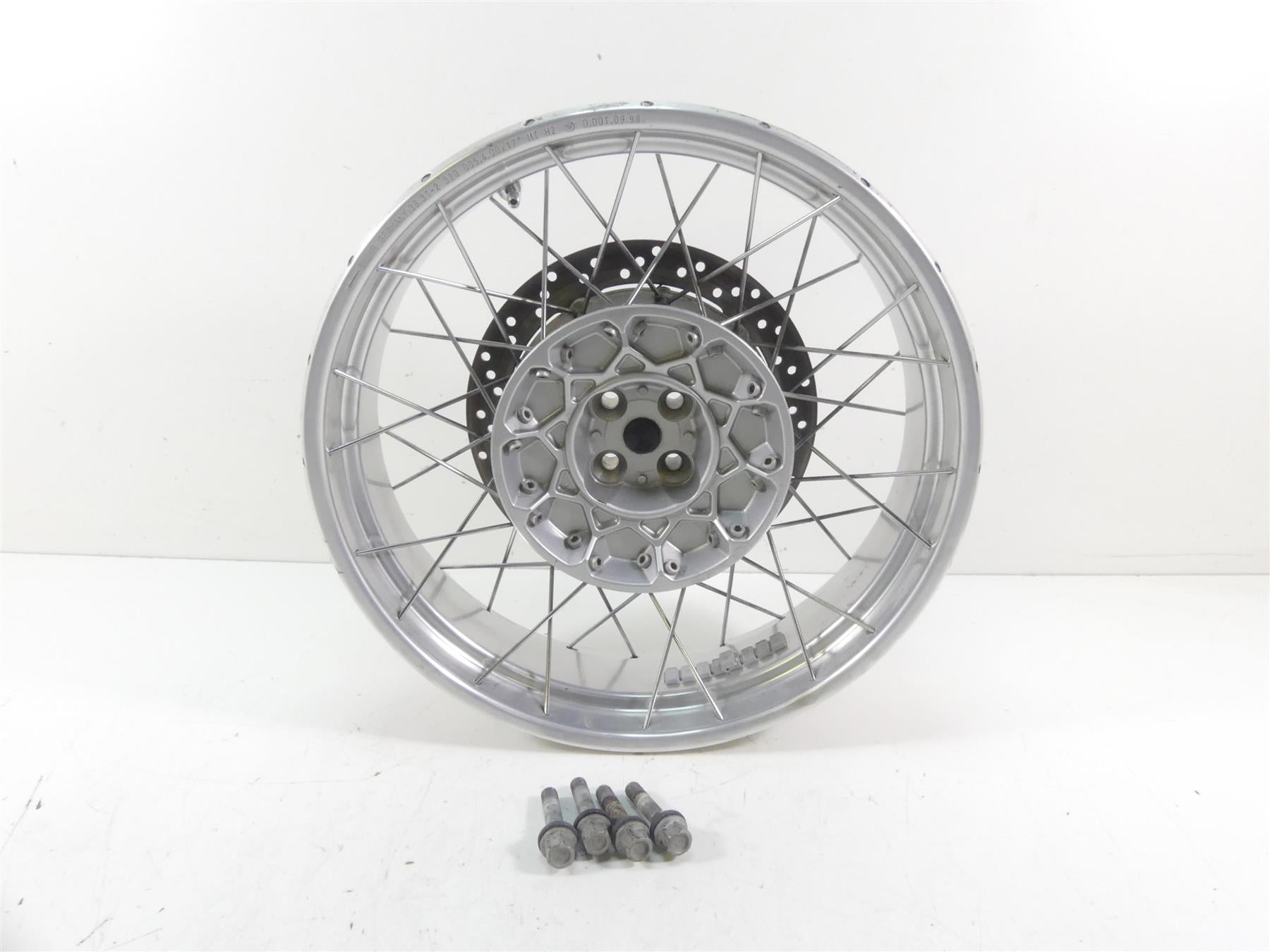 1999 BMW R1100 GS 259E Nice Straight Rear 4x17 Behr Wheel Rim 36312314932 {{ shop.shopifyCountryName }} - Mototech271