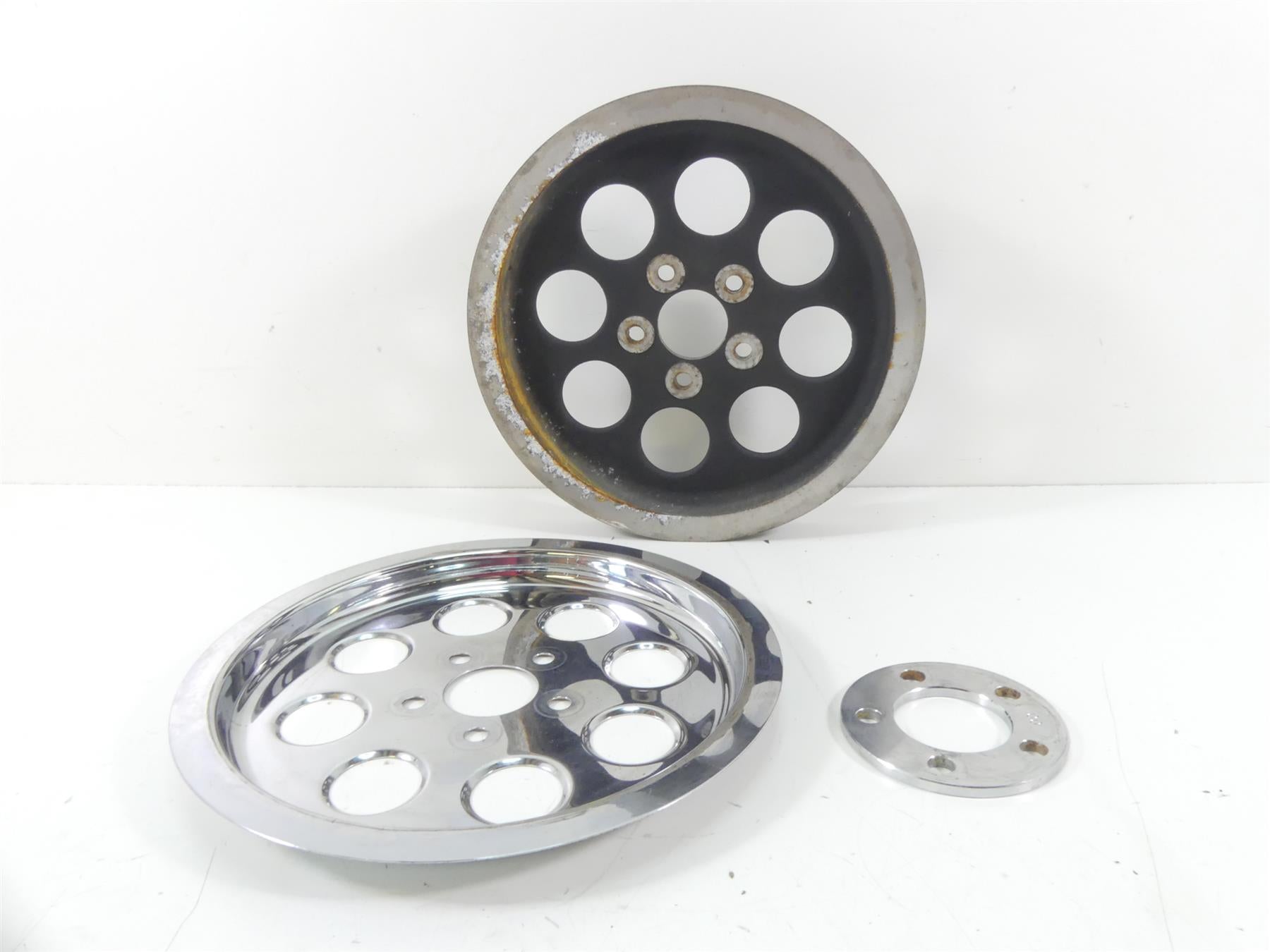 1997 Harley Dyna FXDS Super Glide Conv Drive Belt Pulley 70T + Cover 40225-86A {{ shop.shopifyCountryName }} - Mototech271