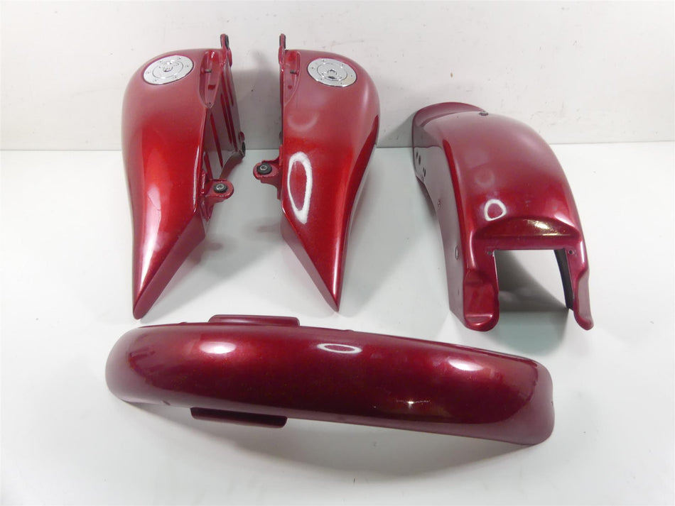 1999 Harley FXSTS Softail Springer Fuel Tank Fender Red Pearl Set 61290-97 {{ shop.shopifyCountryName }} - Mototech271