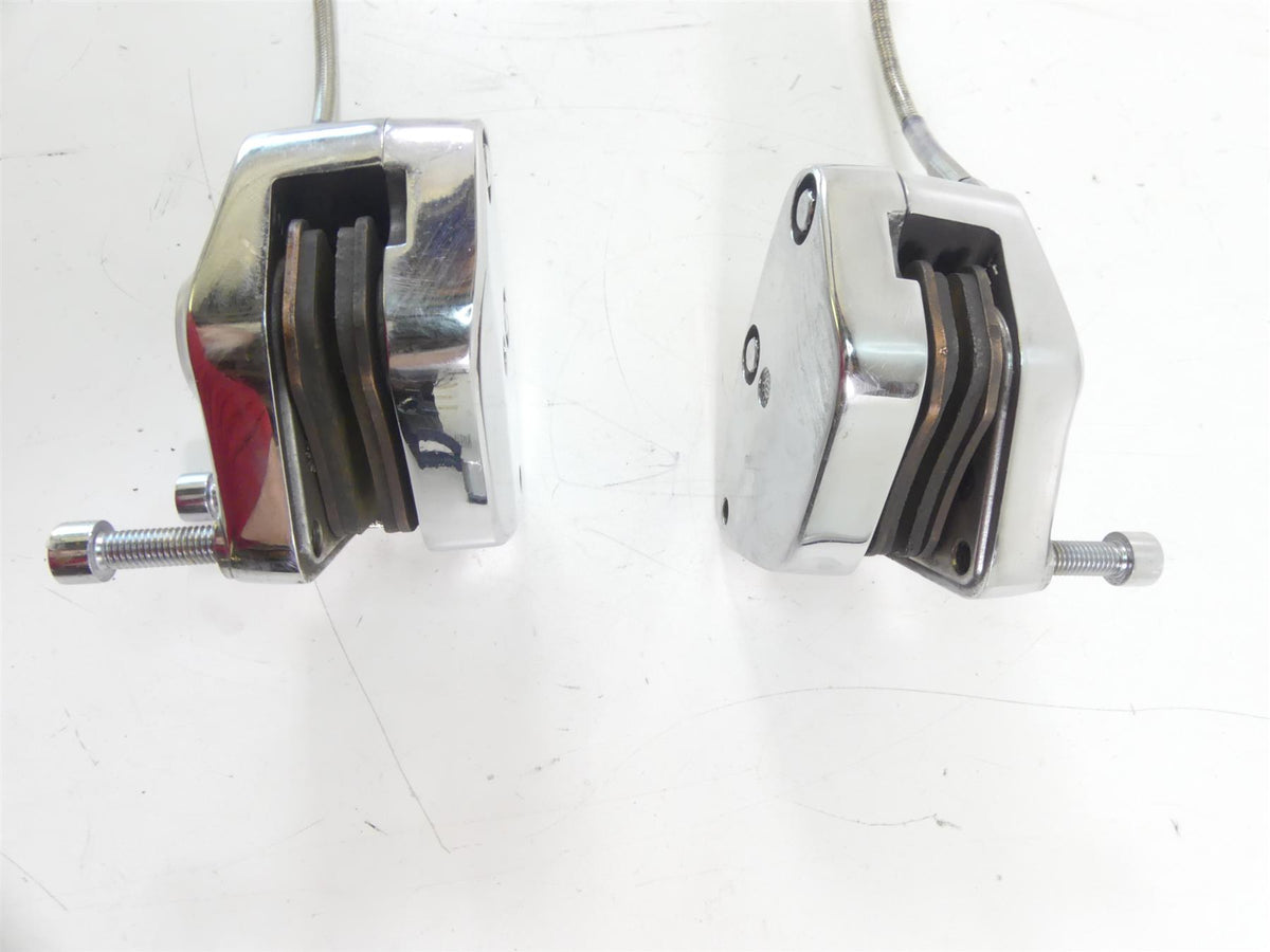 1997 Harley Dyna FXDS Super Glide Conv Front Chrome Brake Caliper Set 44023-83C {{ shop.shopifyCountryName }} - Mototech271