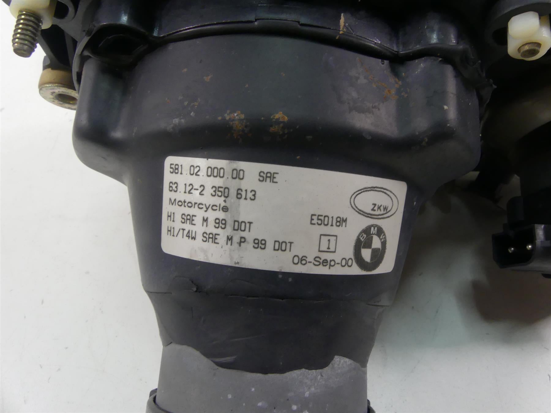 2001 BMW R1150 GS R21 Headlight Head Light Front Lamp Lens + Mount 63122350613 {{ shop.shopifyCountryName }} - Mototech271