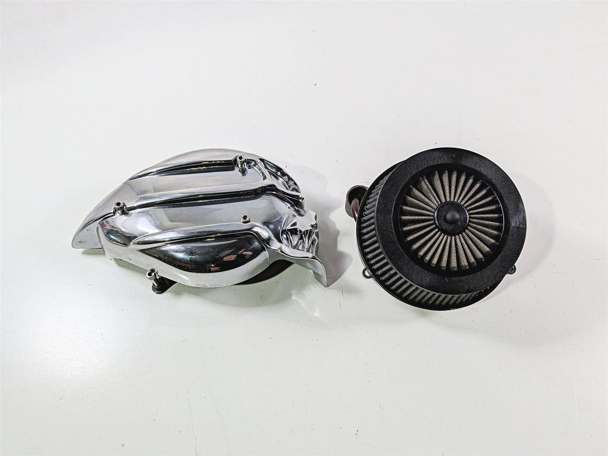 2005 Harley Softail FLSTFSE CVO Fat Boy Kuryakyn Chrome Skull Air Cleaner 950274-Mototech271