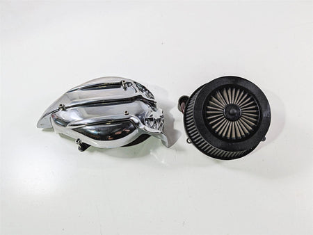 2005 Harley Softail FLSTFSE CVO Fat Boy Kuryakyn Chrome Skull Air Cleaner 950274-Mototech271