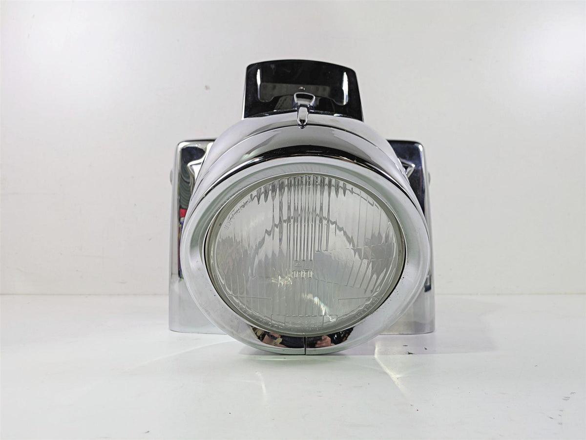 1998 Harley Touring FLHRCI Road King Chrome Headlight Nacelle Cover Set 67924-06 {{ shop.shopifyCountryName }} - Mototech271